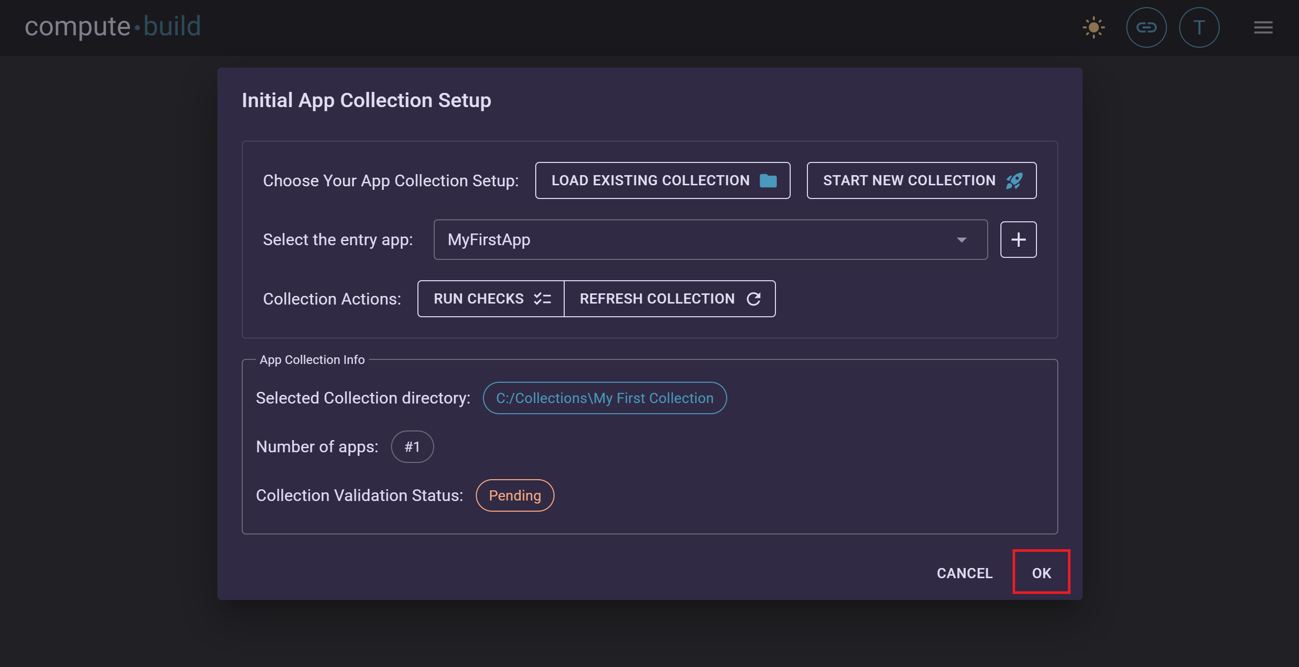 App Builder Configuration Ok