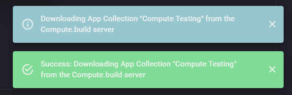 App Builder admin download successful